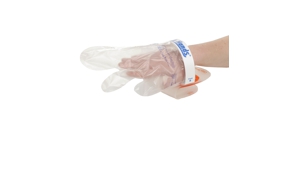 Système d'enfilage des gants "Clean Hands"