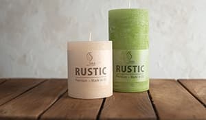 Bougies rustiques