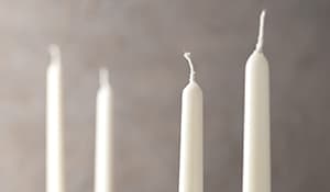 Bougies de stéarine