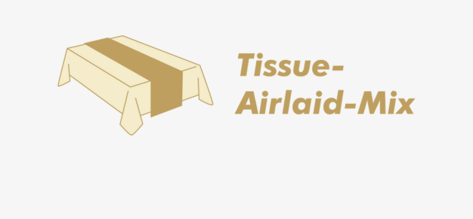 Chemins en tissu-airlaid