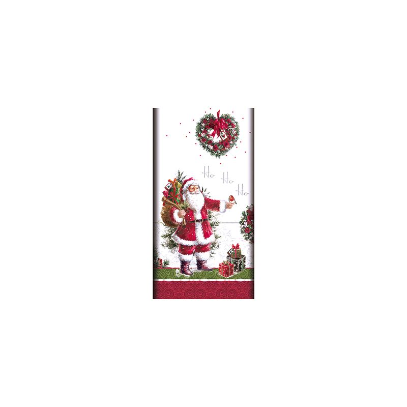Airlaid Weihnachtstischdecke, stoffähnlich, 120 x 180 cm "HoHoHo" - Bild 1 Airlaid Weihnachtstischdecke, stoffähnlich, 120 x 180 cm "HoHoHo" - Bild 1