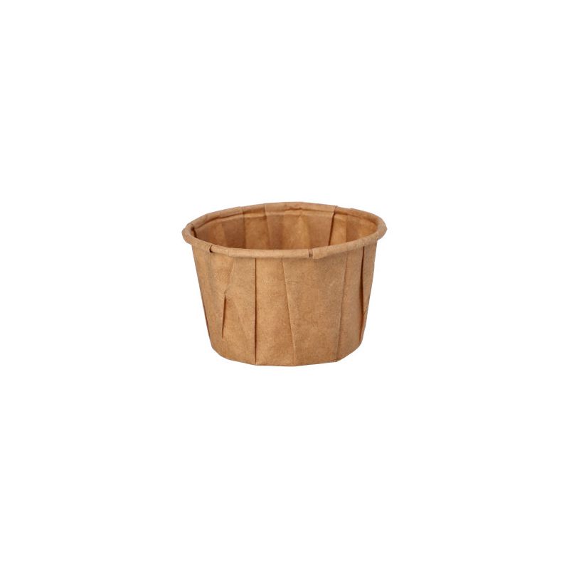 Dressingbecher aus Papier "pure" 50 ml Ø 5,8 cm · 3,5 cm braun - Bild 1 Dressingbecher aus Papier "pure" 50 ml Ø 5,8 cm · 3,5 cm braun - Bild 1
