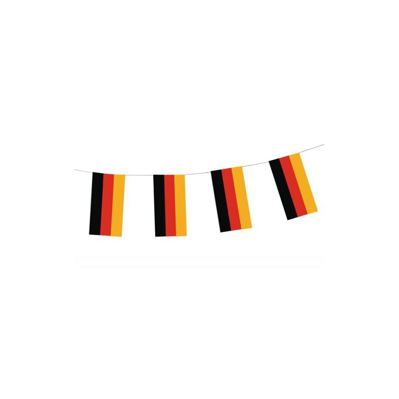 Flaggenkette, Papier 4 m "Deutschland" schwer entflammbar - Bild 1 Flaggenkette, Papier 4 m "Deutschland" schwer entflammbar - Bild 1