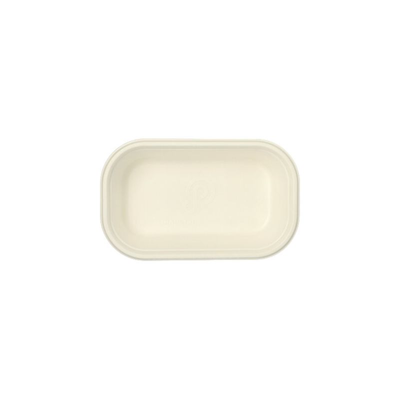 Gastronorm-Behälter GN 1/4 Zuckerrohr, PLA beschichtet eckig 1,8 l 6,5 cm x 26,5 cm x 16,2 cm weiss - Bild 1