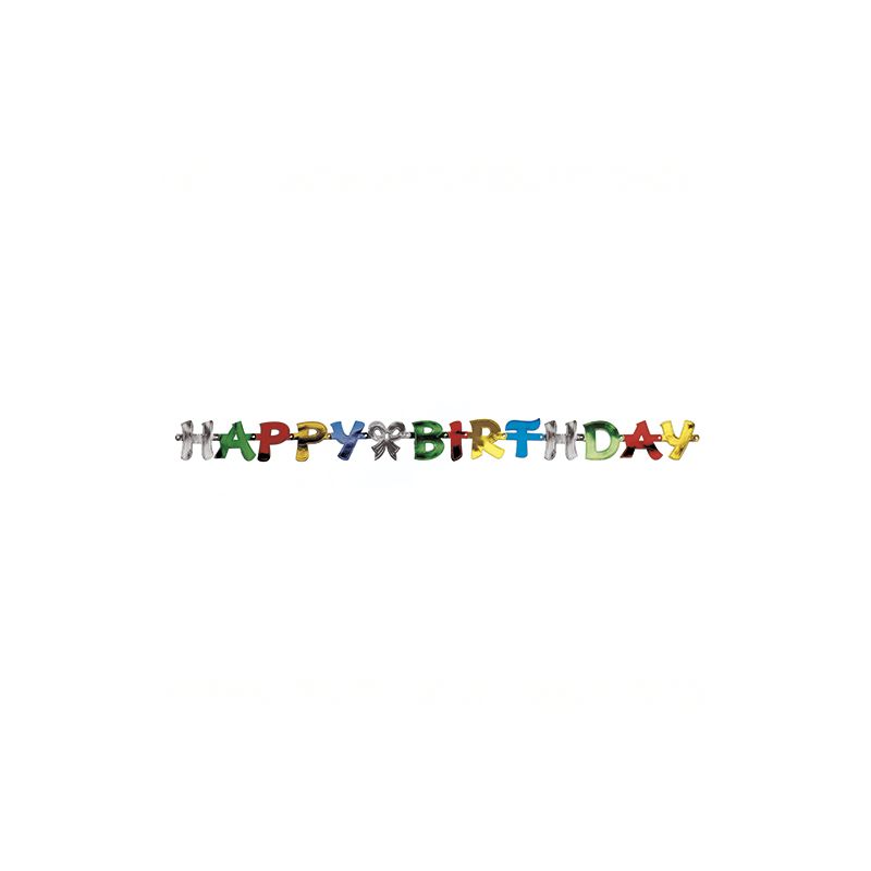 Geburtstagsgirlande "Happy Birthday" 1,4 m - Bild 1 Geburtstagsgirlande "Happy Birthday" 1,4 m - Bild 1