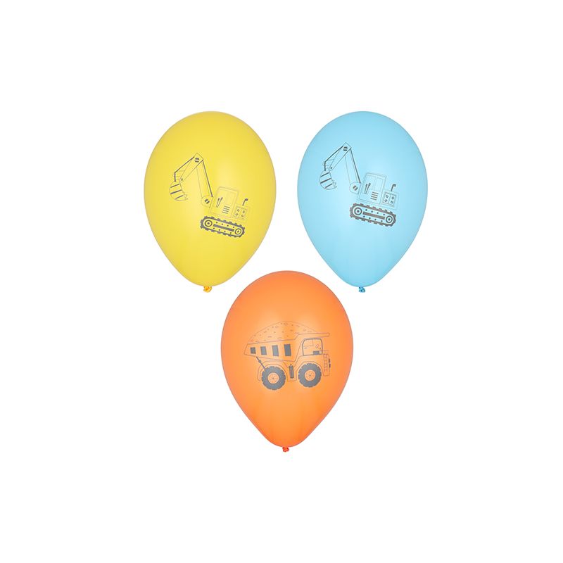 Luftballons Ø 29 cm farbig sortiert "Construction Vehicles" - Bild 1 Luftballons Ø 29 cm farbig sortiert "Construction Vehicles" - Bild 1