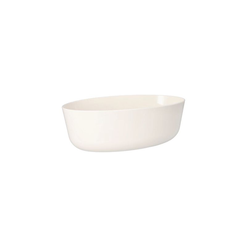 Mehrweg-Schalen oval, 2400 ml, 16,5 x 26 cm x 9,1 cm weiss "Cella"  - Bild 1