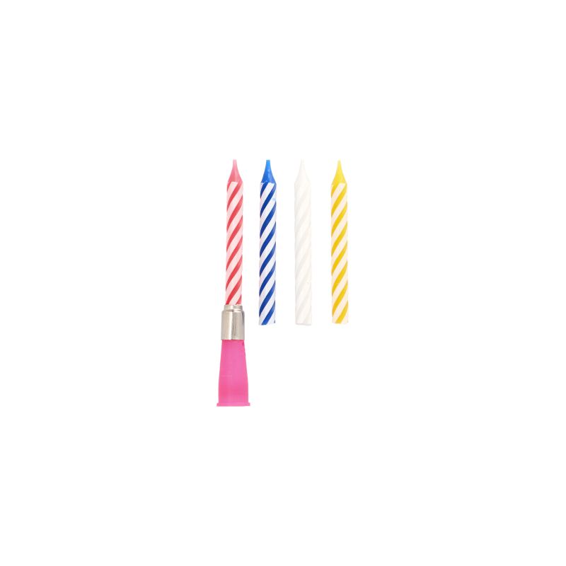 Musikkerze 12 cm farbig sortiert "Happy Birthday" mit 3 Ersatzkerzen - Bild 1 Musikkerze 12 cm farbig sortiert "Happy Birthday" mit 3 Ersatzkerzen - Bild 1