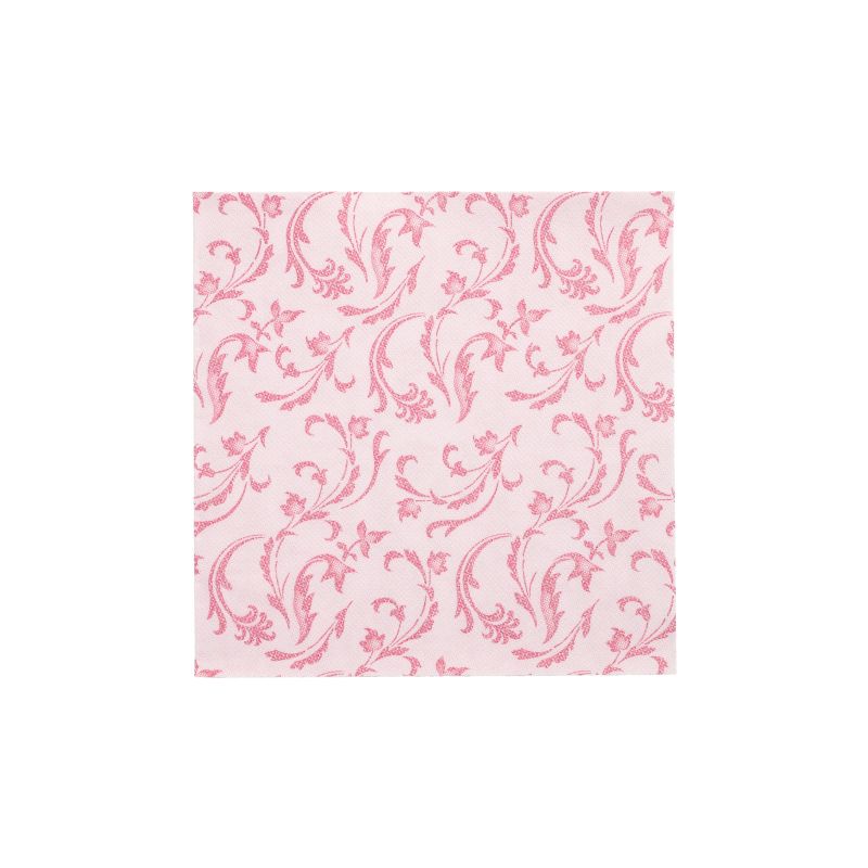 Servietten, fuchsia "ROYAL Collection" 1/4-Falz 40 x 40 cm "Damascato" - Bild 1