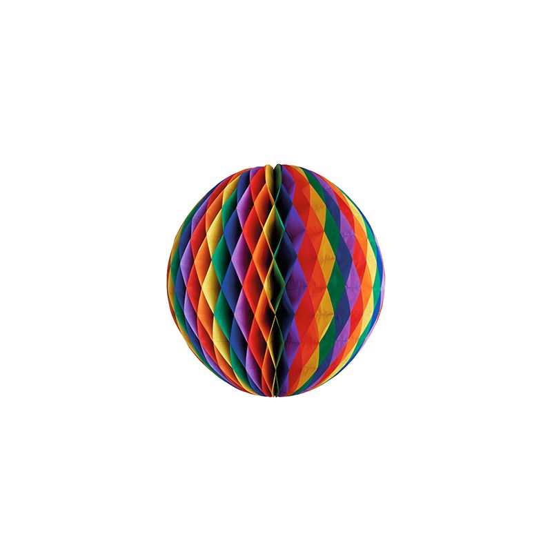 Wabenball Ø 60 cm "Rainbow" schwer entflammbar - Bild 1 Wabenball Ø 60 cm "Rainbow" schwer entflammbar - Bild 1