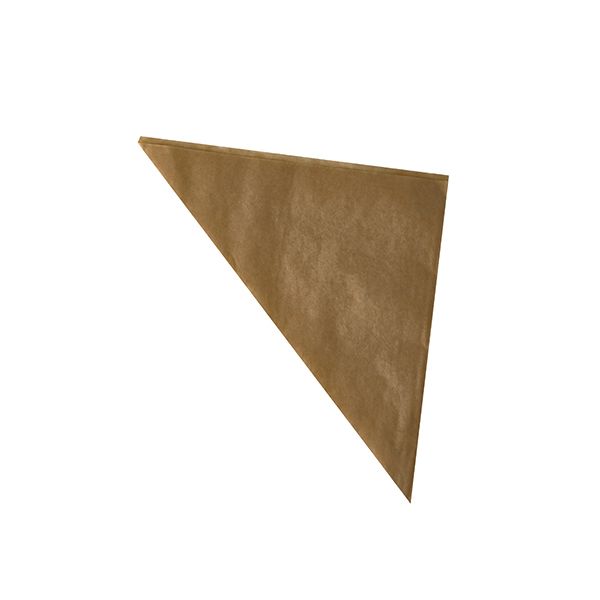 Spitztüten, Pergamentersatz, fettdicht, Füllinhalt 250 g, gefädelt, 23 x 23 x 32,5 cm braun - Bild 1