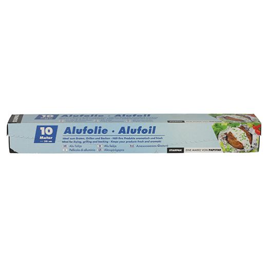 Feuille d'aluminium 10 m x 30 cm en boîte 1