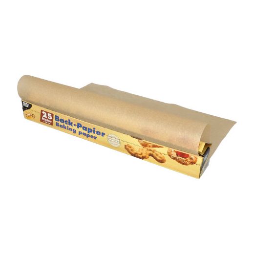 Papier sulfurisé 25 m x 38 cm marron en boîte 1
