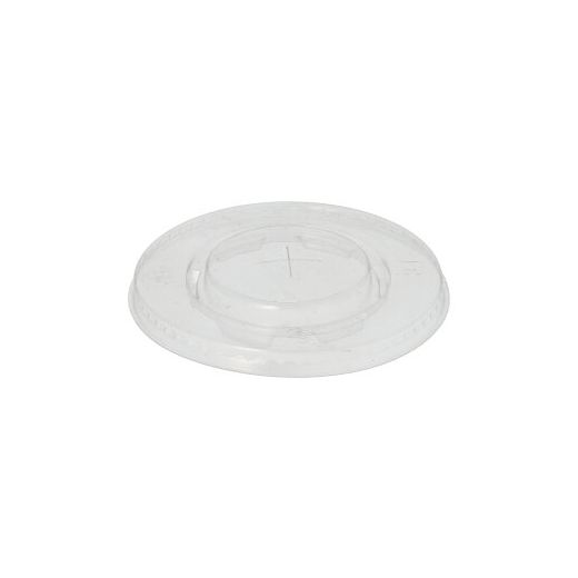 Couvercles, PLA "pure" rond Ø 9,5 cm transparent avec passage pour paille 1