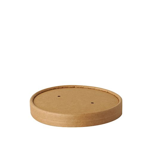 Couvercles pour terrines à soupe, cartón rond Ø 11,5 cm · 1,6 cm marron 1