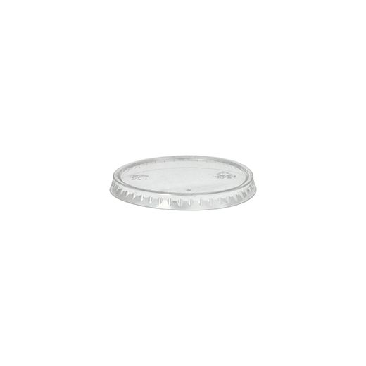 Couvercle pour gobelet portion "pure", rPET, rond, Ø 6,5 cm, transparent 1