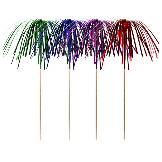 Piques décoratives 15,5 cm couleurs assorties Feu d'artifice 1