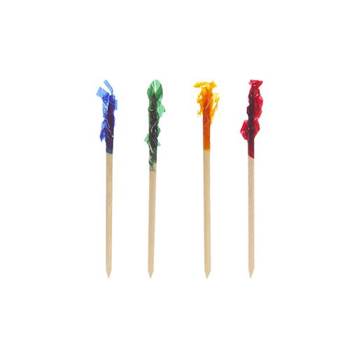 Piques décoratives 6,8 cm couleurs assorties "Frills" 1