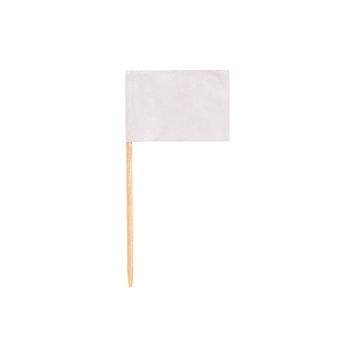 Piques décoratives 8 cm blanc 1