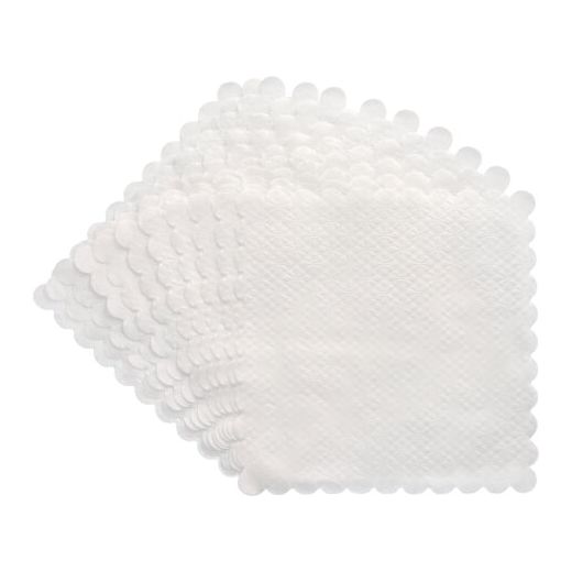 Petits napperons 17 cm x 17 cm blanc 1