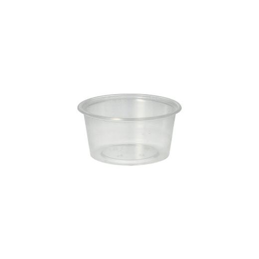 Gobelet à vinaigrette, PP rond 80 ml Ø 7,1 cm - 3,5 cm transparent 1