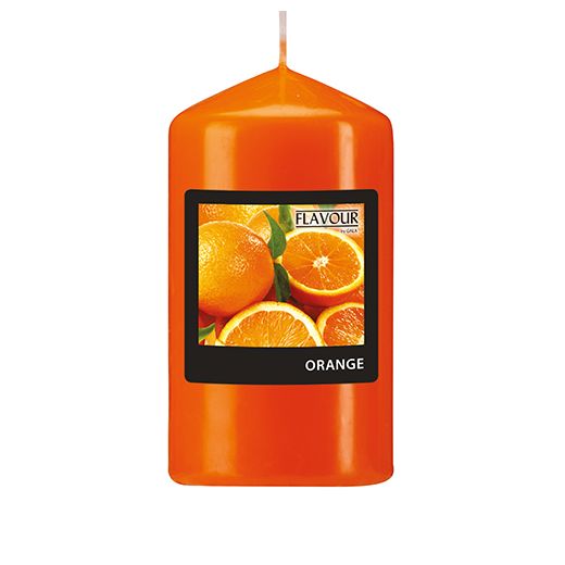 "Flavour by GALA" Bougie cylindrique parfumée Ø 58 mm · 110 mm orange - orange 1