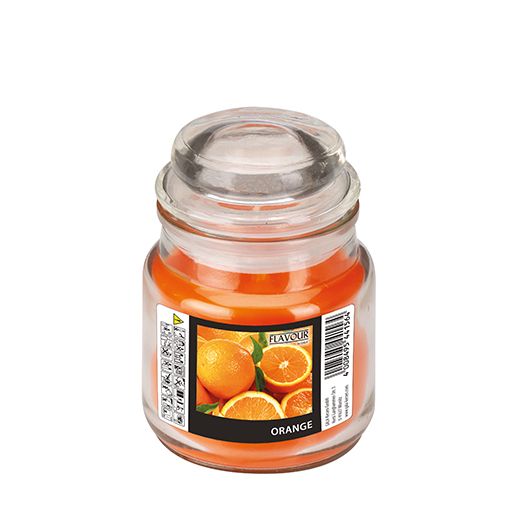 "Flavour by GALA" Flacon en verre  avec bougie Ø 63 mm · 85 mm orange - orange 1