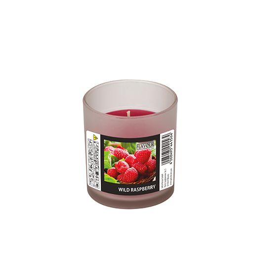 "Flavour by GALA" Bougie parfumée en verre Ø 70 mm · 77 mm lie de vin - Wild Raspberry "Indro" 1