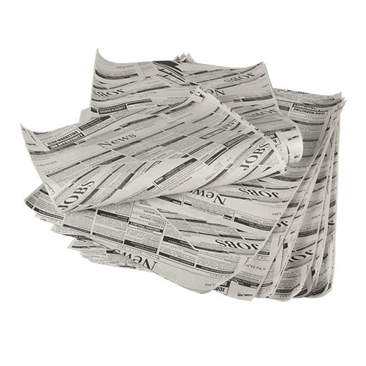 Papier d'emballage en cellulose 35 cm x 25 cm "Newsprint" 1