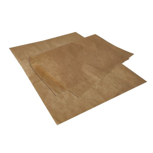Papier d'emballage, papier sulfurisé 35 cm x 25 cm marron résistant à la graisse 1