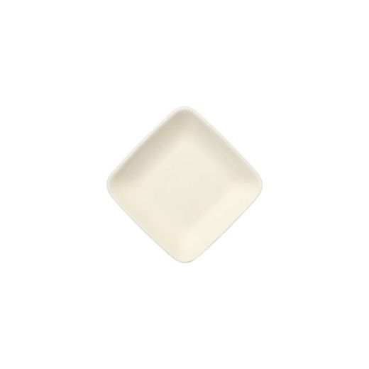 Assiettes "Fingerfood", canne à sucre "pure" rectangulaire 6,5 cm x 6,5 cm blanc 1