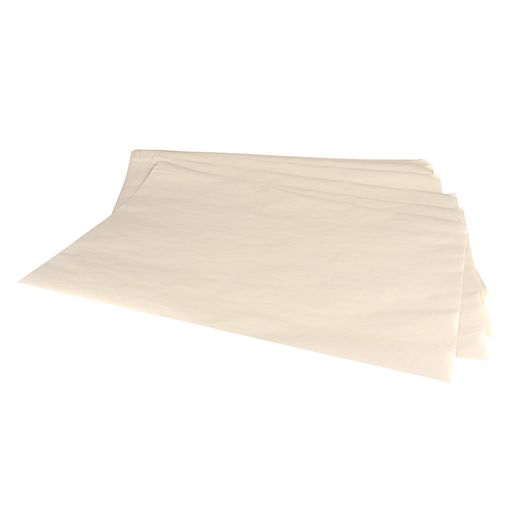 Papier de soie, 1/4 feuille 50 cm x 37,5 cm blanc 1