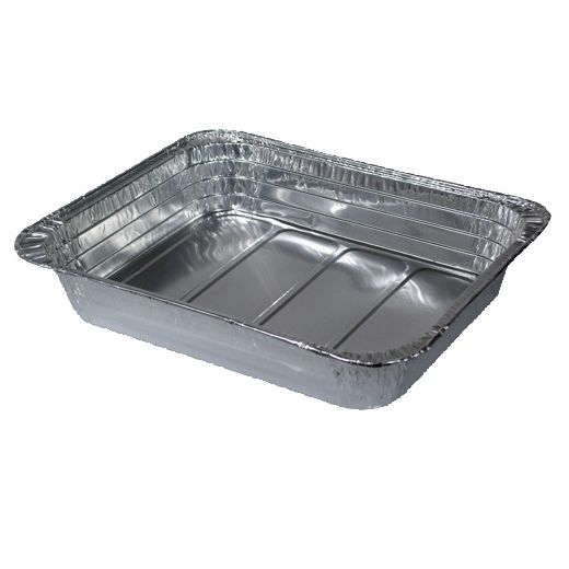 Récipients aluminium aux normes gastronomiques rectangulaire 3,4 l 5 cm x 26,2 cm x 32,2 cm 1/2 1