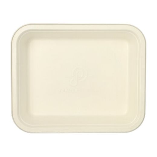 Gastronorm-Behälter GN 1/2 Zuckerrohr, PLA beschichtet rectangulaire 4 l 6,5 cm x 32,5 cm x 26,5 cm blanc 1