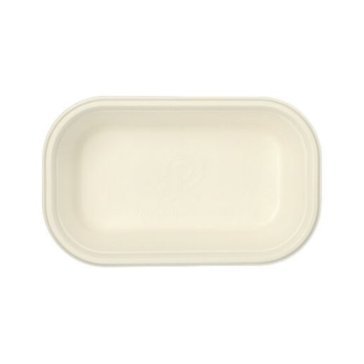 Gastronorm-Behälter GN 1/4 Zuckerrohr, PLA beschichtet rectangulaire 1,8 l 6,5 cm x 26,5 cm x 16,2 cm blanc 1