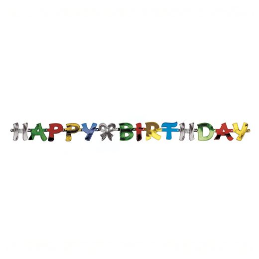 Guirlande en lettres 1,4 m "Happy Birthday" 1