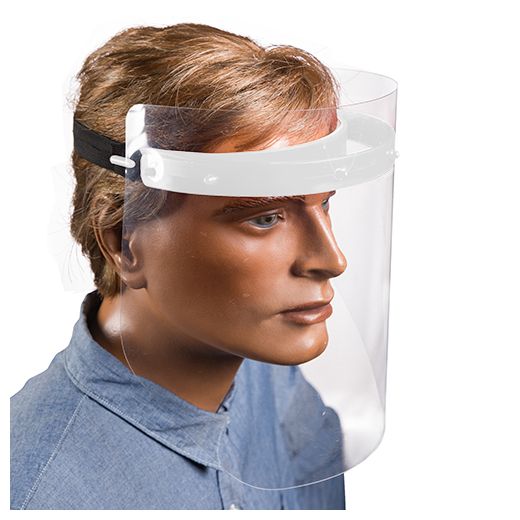 Visière de protection du visage 25 cm blanc à assembler soi-même incl. 2 visières 1