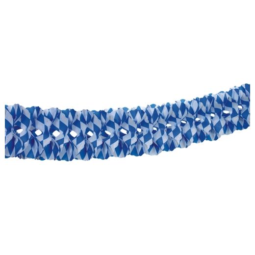 Guirlande pour grands espaces, papier Ø 16 cm · 10 m "Bavarois bleu" ininflammable 1
