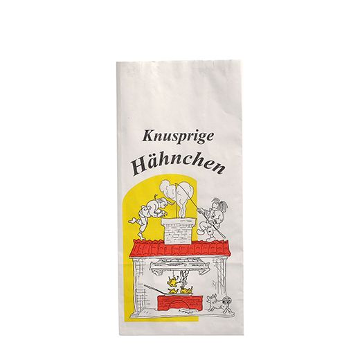 Sachets blancs pour poulets rotis, papier avec couche aluminium intérieure, 24 x 10,5 x 6 cm "Max & Moritz" 1/2 1