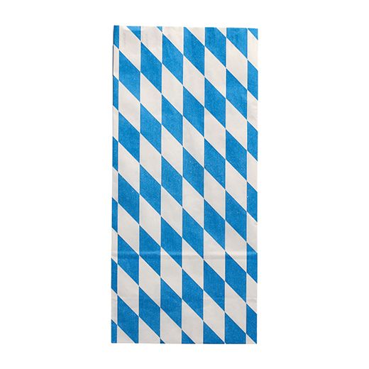 Sachets pour poulets en papier avec couche aluminium intérieure 28 x 13 x 8 cm " bleu bavarois" 1/1 1