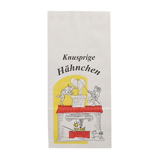 Sachets pour poulets rôtis en papier avec aluminium à l' interieur 28 cm x 13 cm x 8 cm "Max & Moritz" 1/1 1