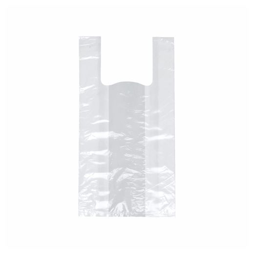 Sacs bretelle en H.D.P.E. 42 cm x 21 cm x 13 cm blanc 1