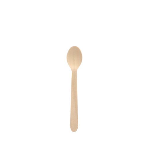 Cuillères à café en bois "pure" 11 cm 1