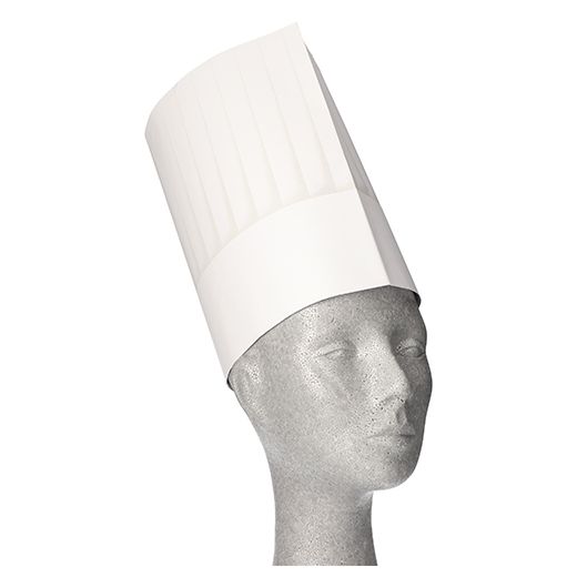 Toques de cuisinier, papier 23 cm x 32,5 cm blanc "Burgund" dimension réglable 1