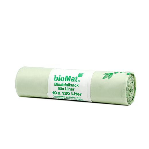 "bioMat" Sacs compostables à base d´amidon 120 l 130 cm x 88 cm ohne Tragegriff 1