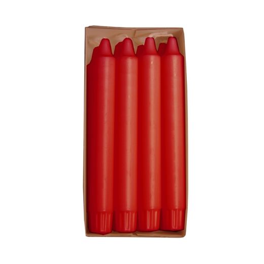 Bougies de lustres Ø 2,4 cm · 20 cm rouge en 100 % stéarine 1