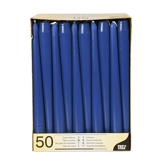 Bougies de chandelier Ø 2,2 cm · 25 cm bleu foncé 1