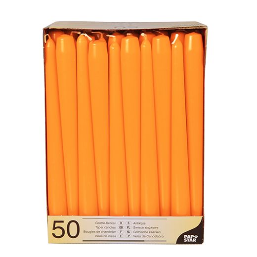 Bougies de chandelier Ø 2,2 cm · 25 cm orange 1