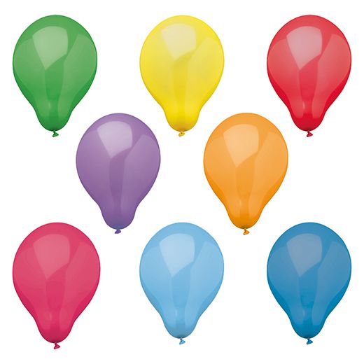 Ballons Ø 25 cm couleurs assorties 1