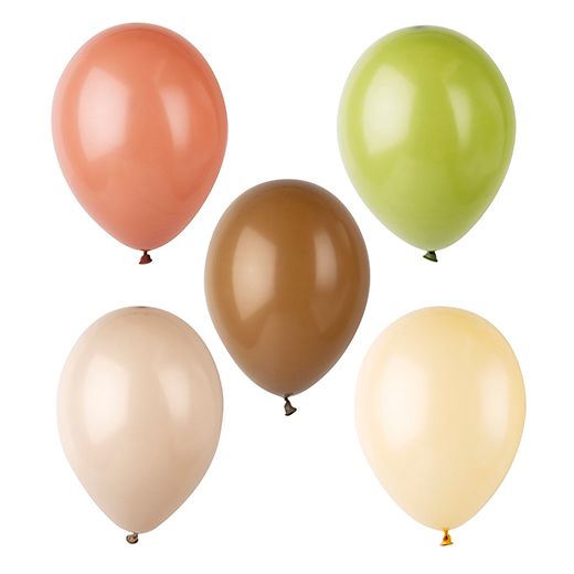 Ballons Ø 25 cm couleurs assorties "Natural" 1